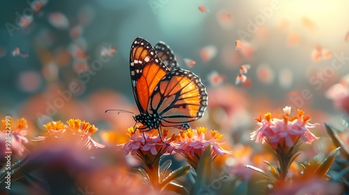 Butterfly on Flower - Nature Photography