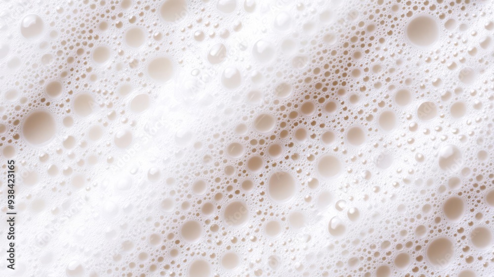 Close-up of facial foam texture with tiny bubbles, rich lather, luxurious feel Close-up of facial foam texture with tiny bubbles, rich lather, luxurious feel