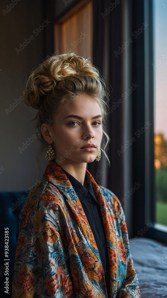 Portraits of a Child, Teenager, and Woman, Showcasing Beauty, Brunette Hair, and Glamour-3 Portraits of a Child, Teenager, and Woman, Showcasing Beauty, Brunette Hair, and Glamour-3