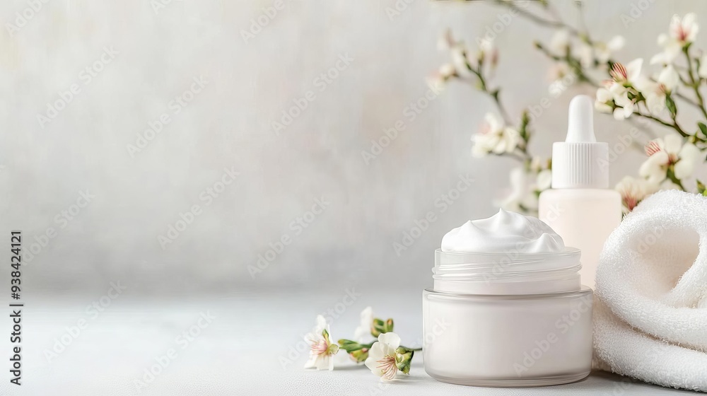 Facial foam with collagen-boosting properties, anti-aging skincare, rich and creamy