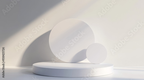 “An empty product display podium designed for advertisement, backdrop, and promotion campaigns. Ideal for social media ads and reels, this showcase mockup provides a versatile and clean desigN