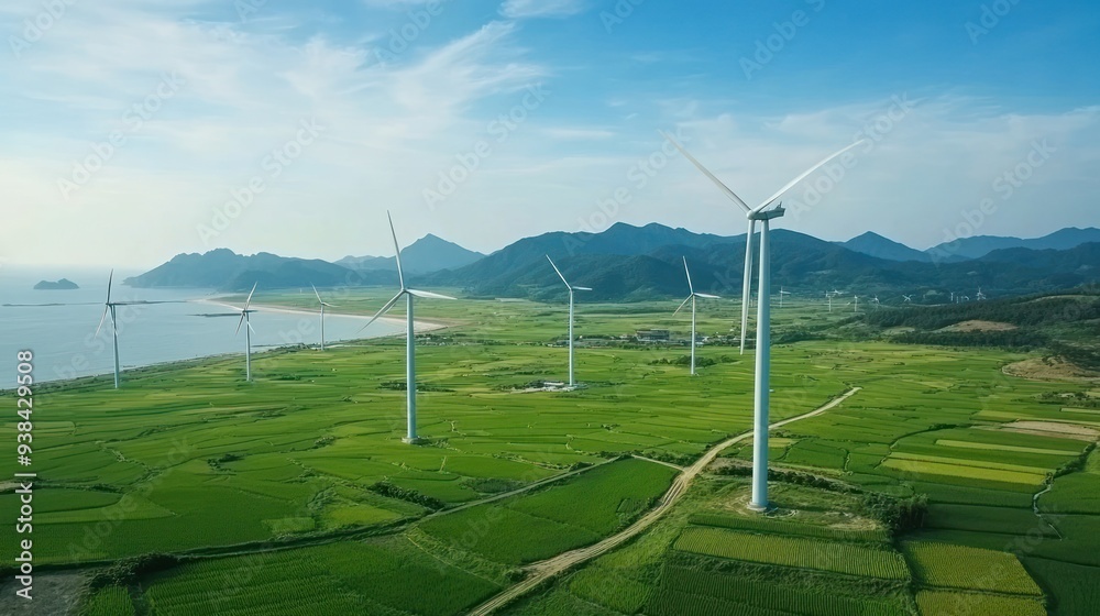 Wind Turbines on a Green Field Wind Turbines on a Green Field