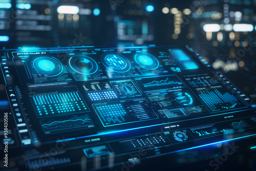 Wallpaper Mural Modern technological background Torontodigital.ca