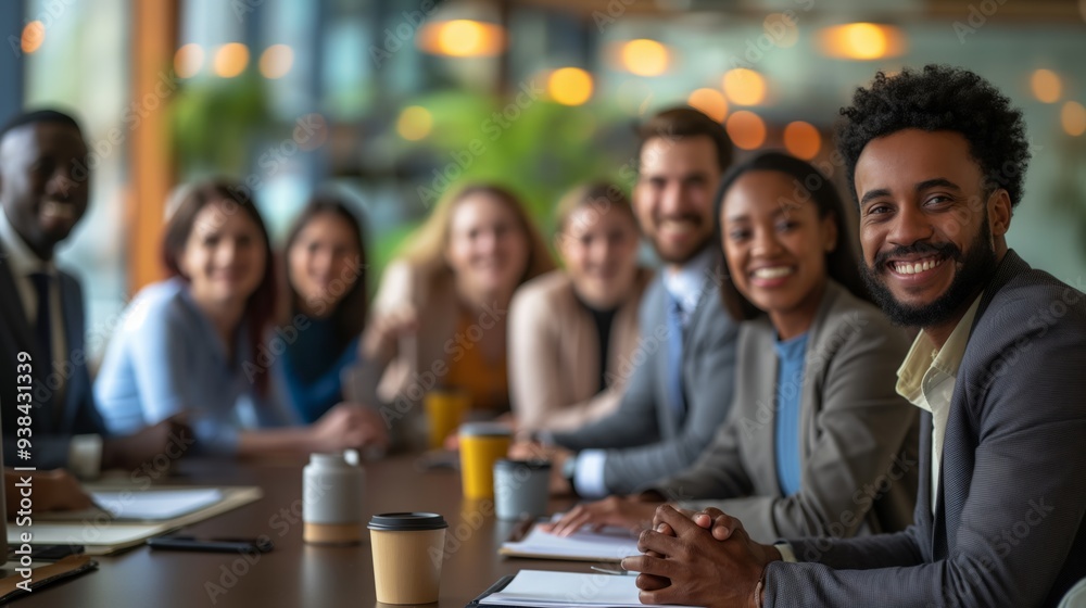 Diverse Business Team Meeting: Collaboration and Success Diverse Business Team Meeting: Collaboration and Success