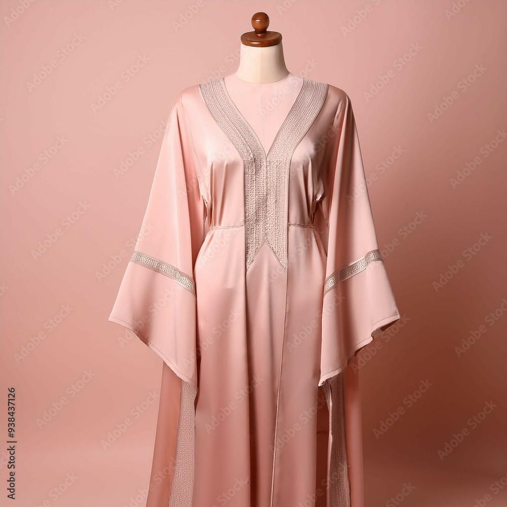 dress on mannequin with plain background