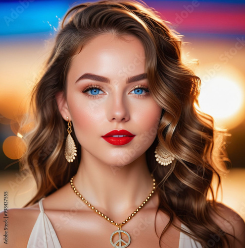 girl with blue eyes blond hair