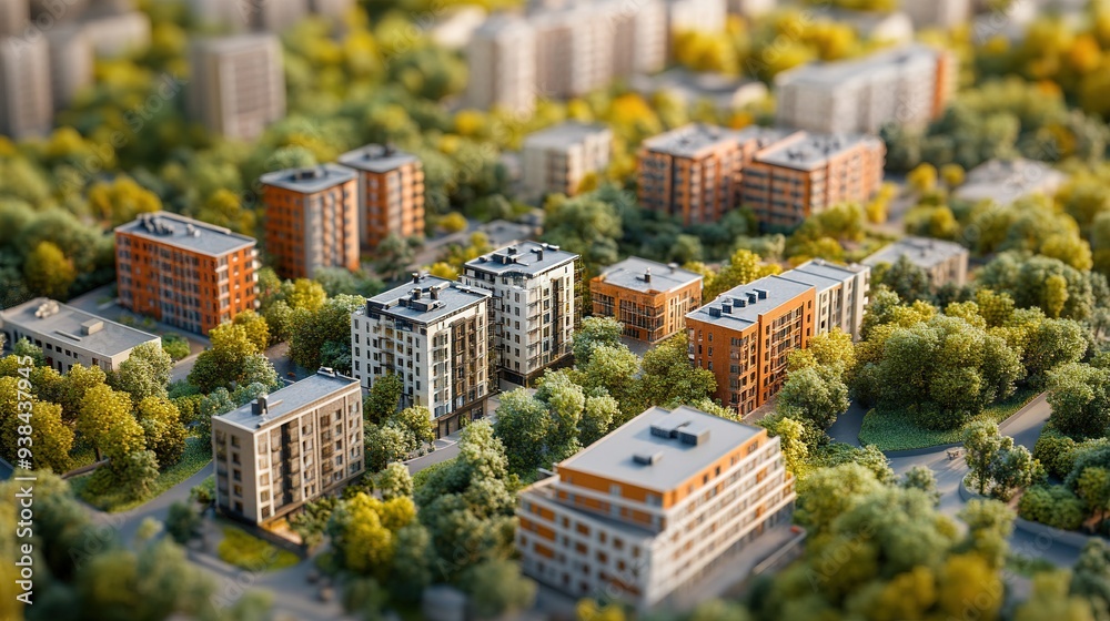 Fototapeta premium Real estate property with sustainable features