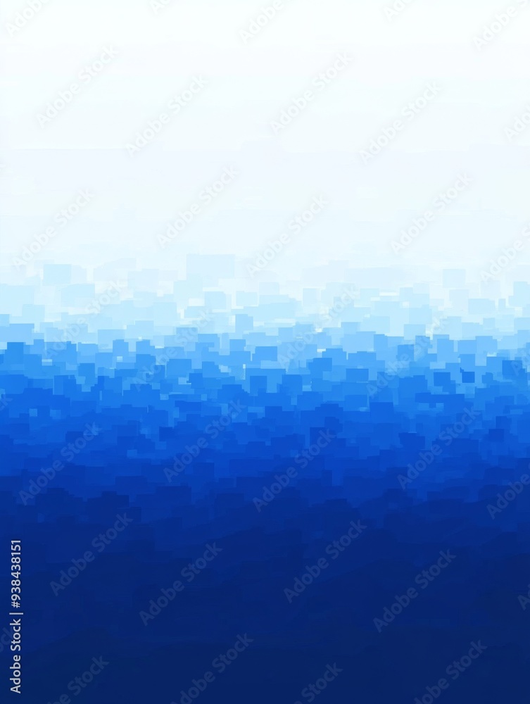 Blue and White Background with Pixel Art-Style Blue Gradient Design and Mosaic Squares Blue and White Background with Pixel Art-Style Blue Gradient Design and Mosaic Squares