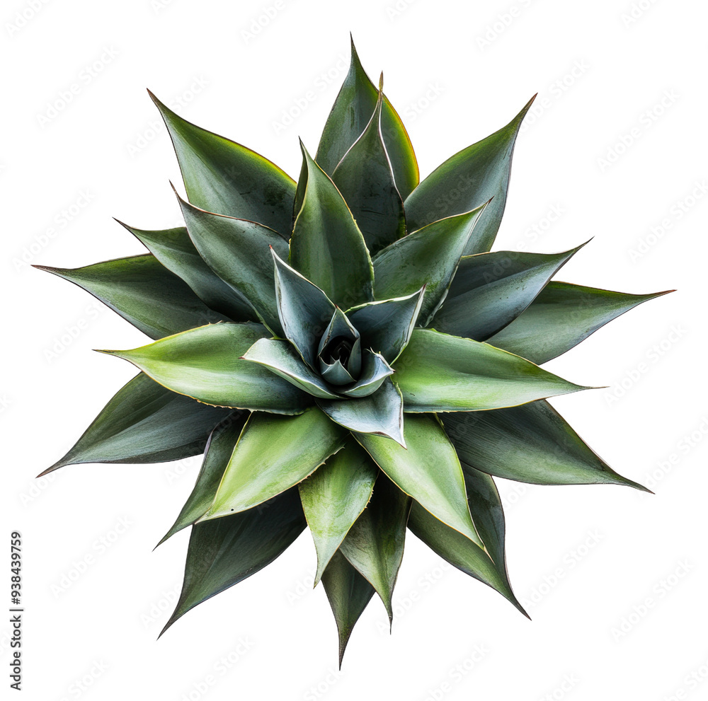 PNG Symmetrical green agave plant on display PNG Symmetrical green agave plant on display