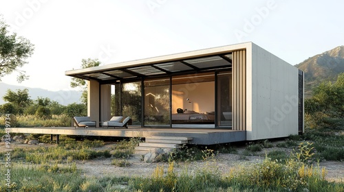 Off-grid living real estate with sustainable practices