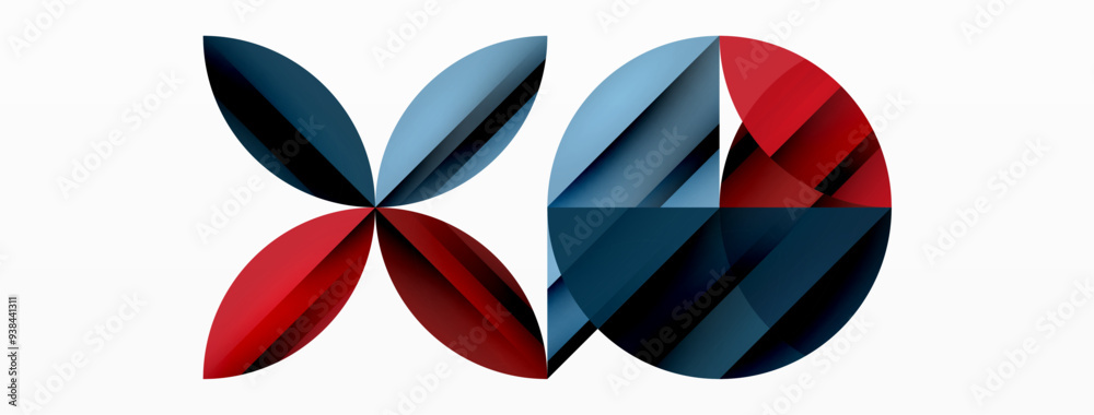 Circles and round shapes geometric minimal background Circles and round shapes geometric minimal background