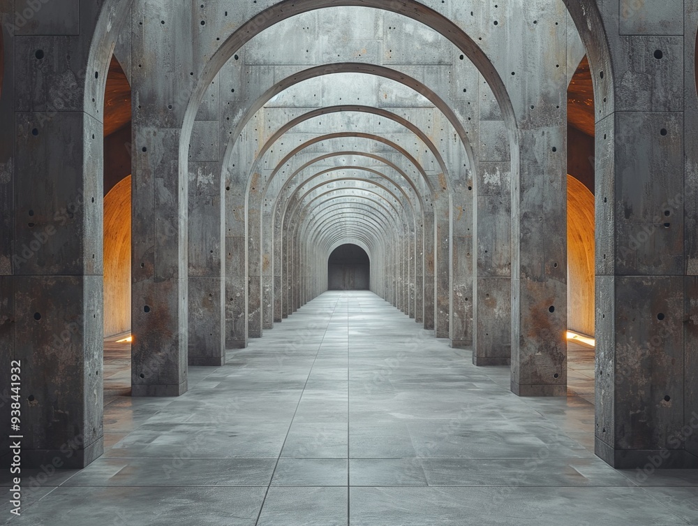 Concrete Archway: A Minimalist Perspective