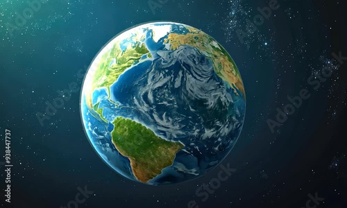 2D cartoon depiction of the Earth