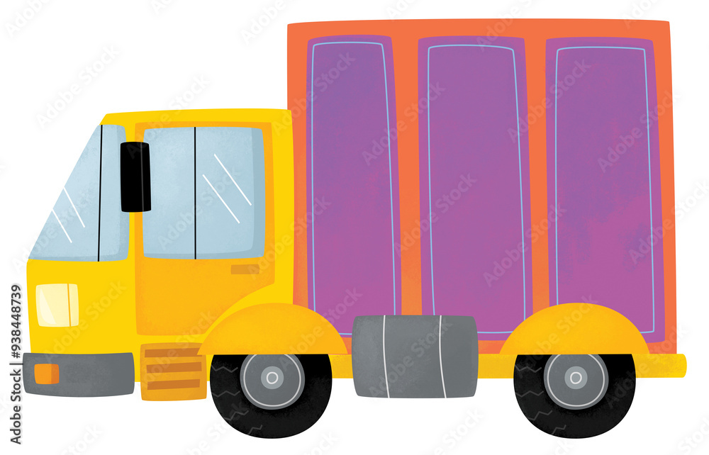 funny cartoon city tow or cargo heavy duty truck vehicle transportation isolated illustration for kids funny cartoon city tow or cargo heavy duty truck vehicle transportation isolated illustration for kids