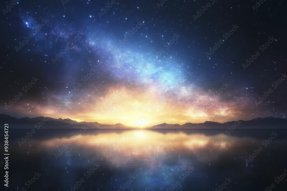 A captivating galactic scene that reflects the beauty of the universe, inviting exploration and wonder.