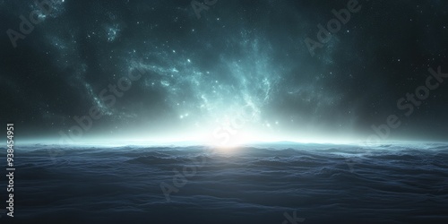 A radiant depiction of a futuristic horizon, where the boundaries between reality and virtuality blend seamlessly