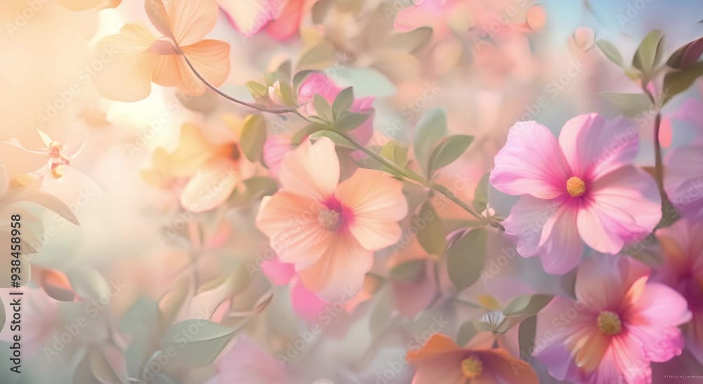 Soft Pastel Flowers: A Dreamy Floral Arrangement Soft Pastel Flowers: A Dreamy Floral Arrangement