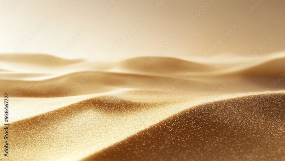 Enchanting Golden Sand Dunes in Soft Sunlight Enchanting Golden Sand Dunes in Soft Sunlight