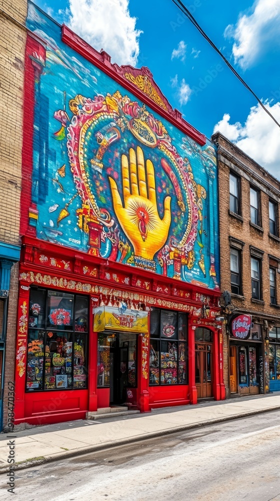 Fototapeta premium Hand of Fatima Wall Art Islam Religion Spiritual Symbol