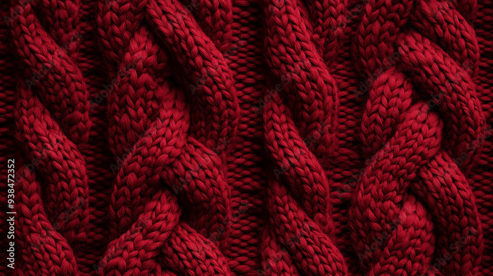 cozy cable knit sweater texture in crimson tones cozy cable knit sweater texture in crimson tones