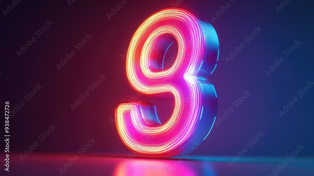 A D neon number with a retro-futuristic vibe, glowing brightly against a gradient background, offering plenty of room for headlines or promotional text. A D neon number with a retro-futuristic vibe, glowing brightly against a gradient background, offering plenty of room for headlines or promotional text.