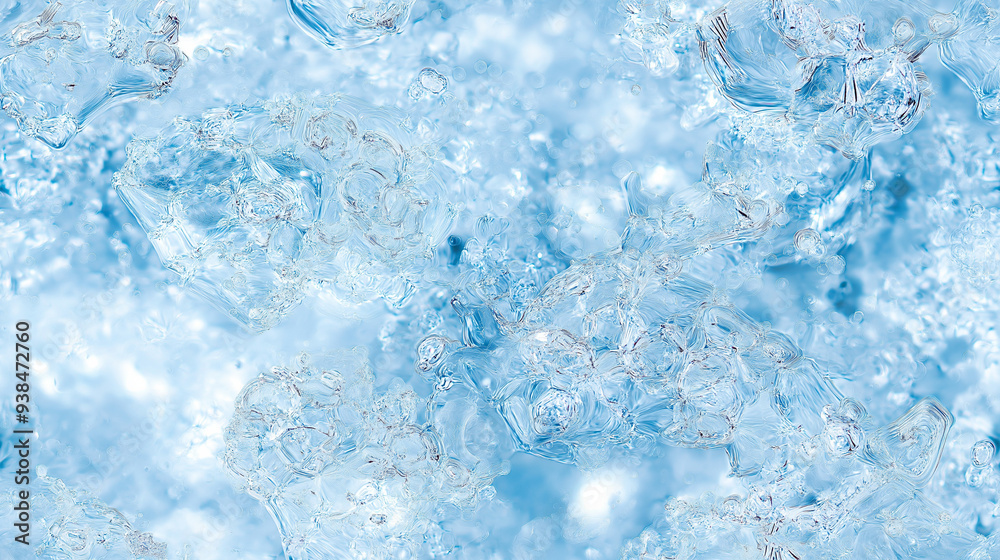 crystalline ice texture with intricate frost patterns and air bubbles crystalline ice texture with intricate frost patterns and air bubbles