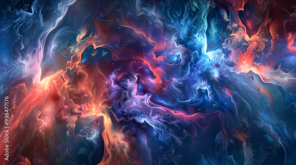 A vibrant cosmic scene featuring a colorful galaxy cloud nebula, with swirling clouds of gas and dust in bright hues, creating a stunning, otherworldly space environment. A vibrant cosmic scene featuring a colorful galaxy cloud nebula, with swirling clouds of gas and dust in bright hues, creating a stunning, otherworldly space environment.