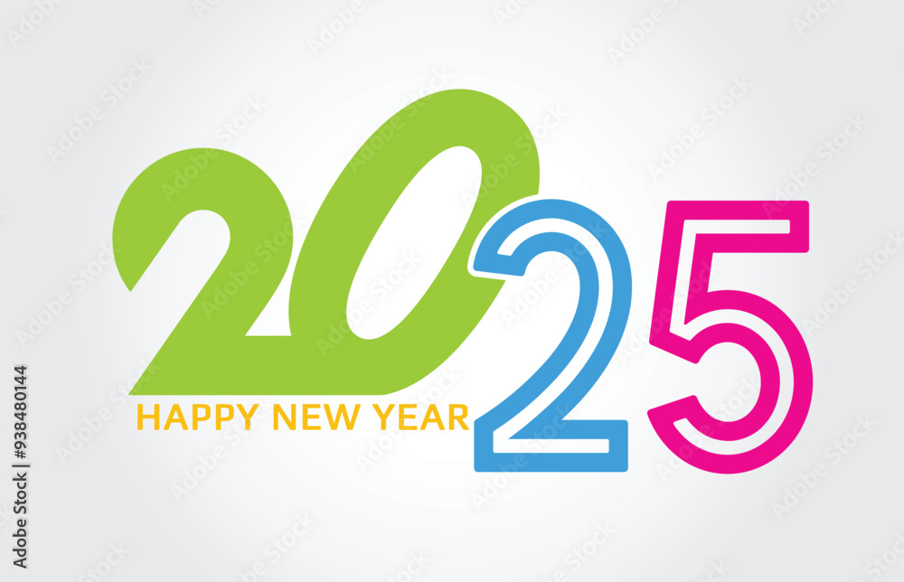 2025 Happy New Year design art Template 2025 Happy New Year design art Template