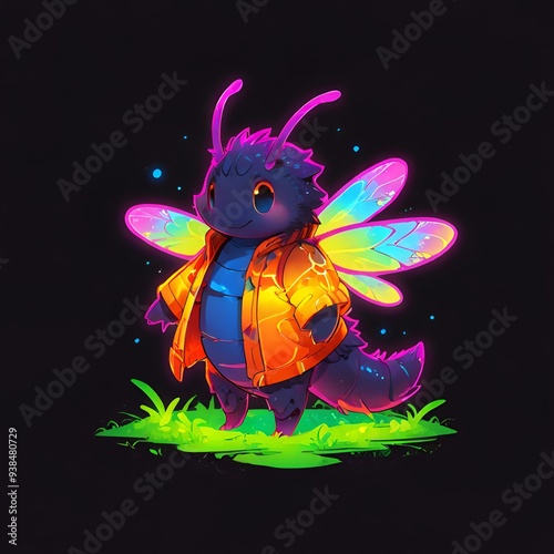 Cute Neon Bug