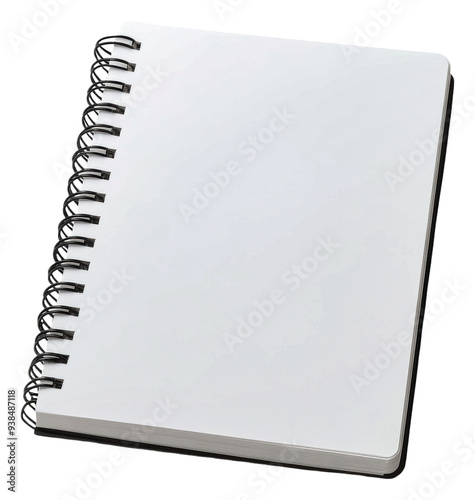 PNG Blank spiral notebook ready for creative ideas photo