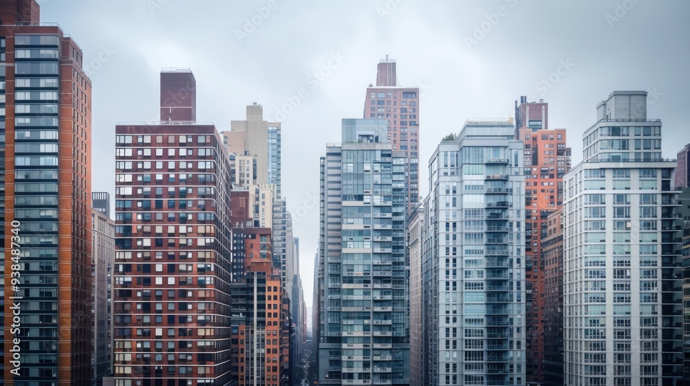 Obraz premium Cityscape of Buildings in New York City