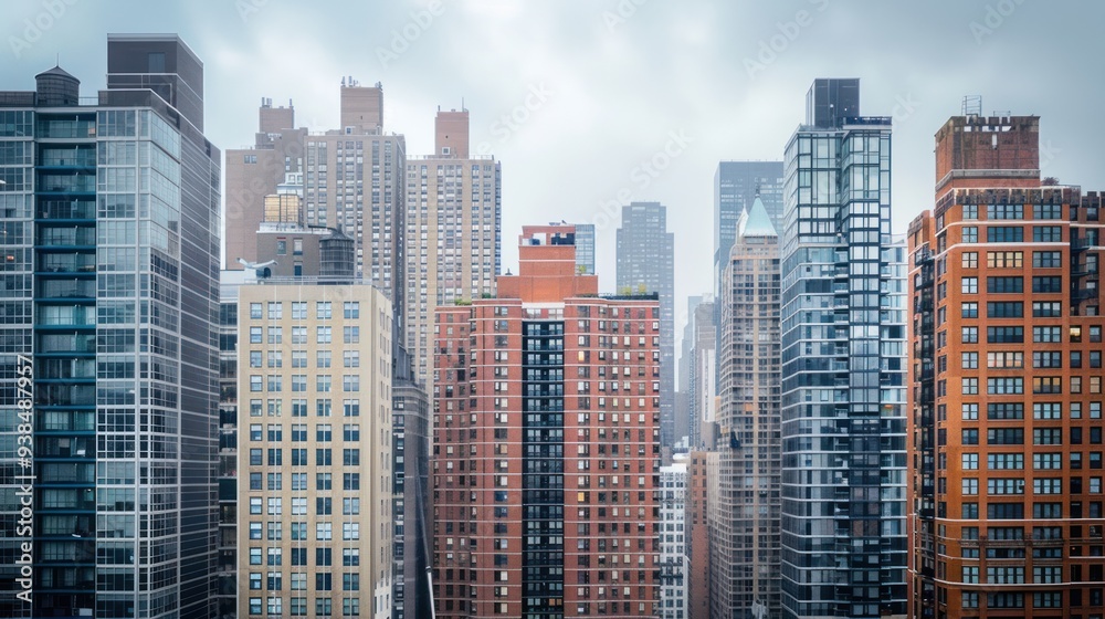 Obraz premium Modern Skyscrapers of New York City