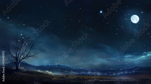 Night_sky_anime_landscapes_wallpapers