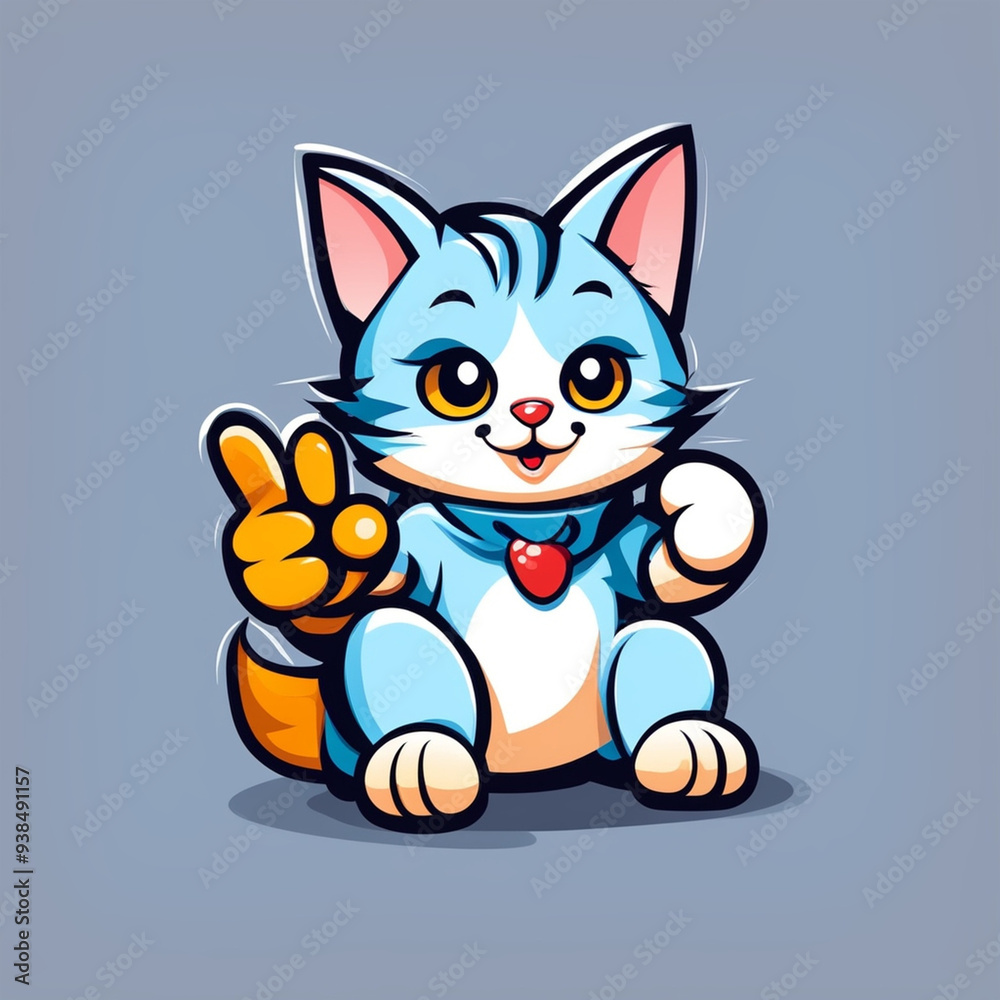 cat with a ball cat with a ball