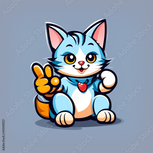 cat with a ball