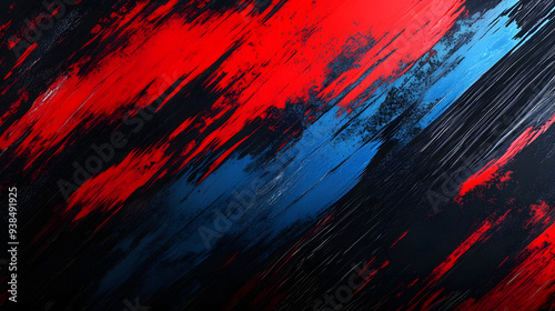 Abstract red, black and blue background with grunge brush strokes . textures for poster and web banner design, perfect for extreme, sportswear, racing, football, motocross