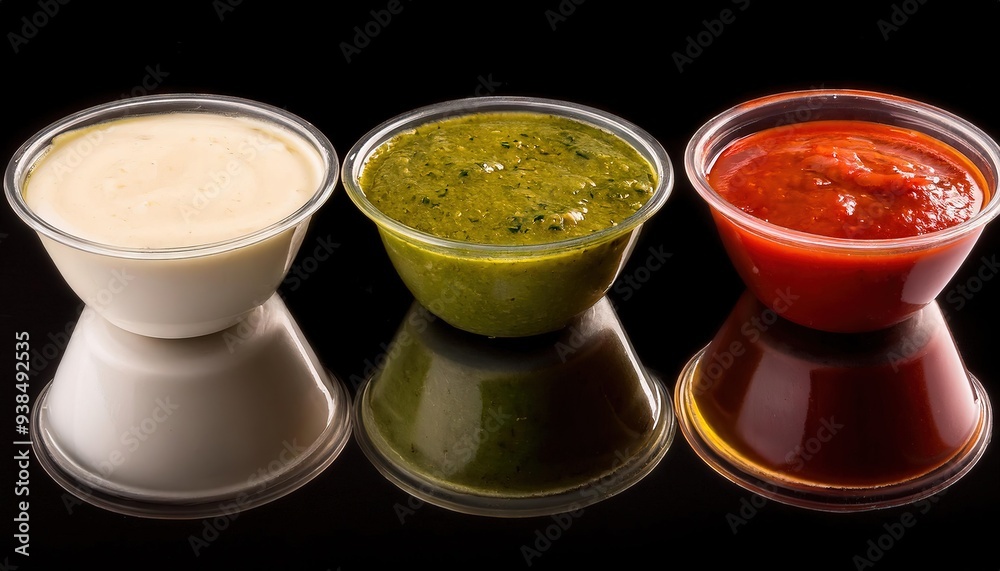 Delicious Selection of Indian Dipping Sauces Delicious Selection of Indian Dipping Sauces