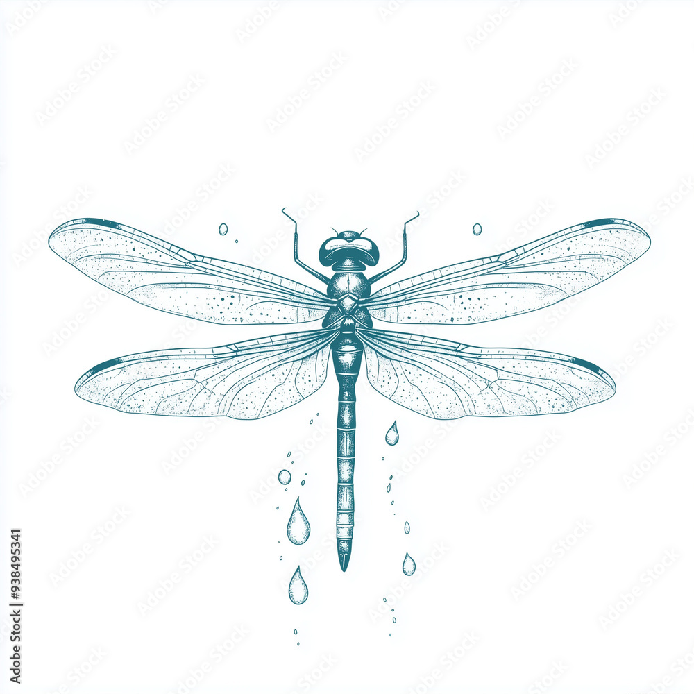 A Dragonfly Zipping with Water Droplets in Its Wake: Duplicate Reimagined A Dragonfly Zipping with Water Droplets in Its Wake: Duplicate Reimagined
