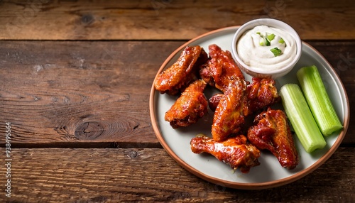 Spicy Buffalo Wings Space for text