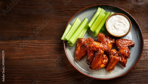 Spicy Buffalo Wings Space for text