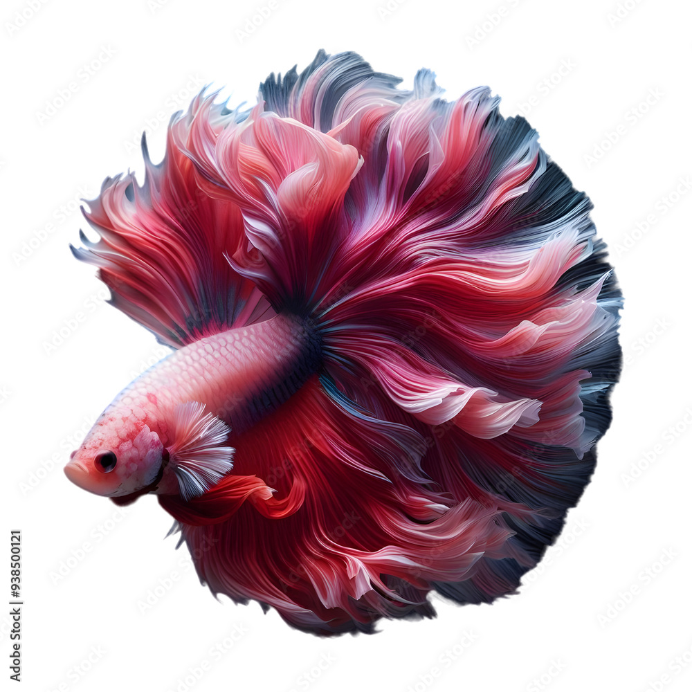 Obraz premium Betta fish Isolated transparent Background 24