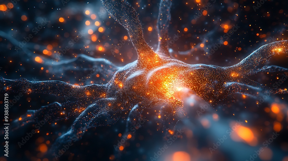 Human brain stimulation or activity with neuron close-up 3D rendering illustration. Neurology, cognition, neuronal network, psychology, neuroscience scientific concepts design Human brain stimulation or activity with neuron close-up 3D rendering illustration. Neurology, cognition, neuronal network, psychology, neuroscience scientific concepts design