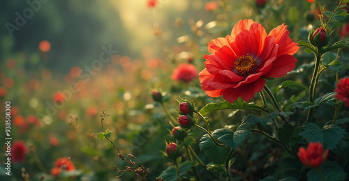 red poppy field
