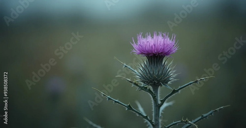 thistle in bloom