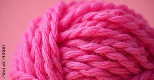 pink wool yarn