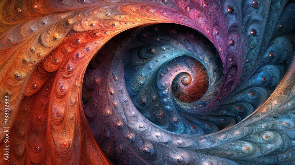 Abstract Swirling Pattern in Vibrant Colors Abstract Swirling Pattern in Vibrant Colors