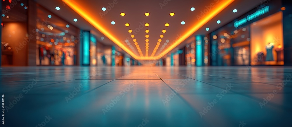 Fototapeta premium Shopping Mall Interior Perspective