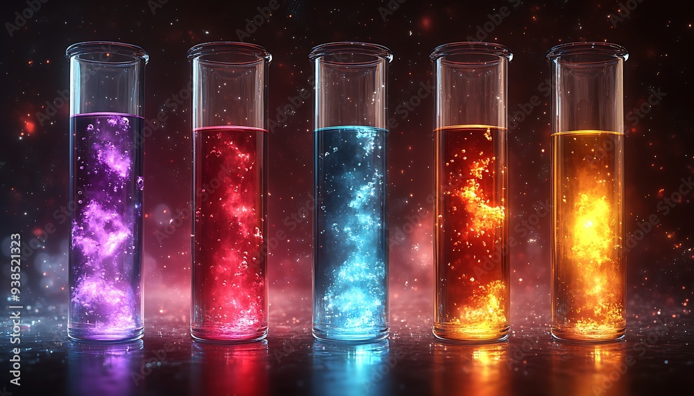 The tubes that are filled with chemicals are in different colors and are useful in medical laboratories and look so amazing with a shiny background design The tubes that are filled with chemicals are in different colors and are useful in medical laboratories and look so amazing with a shiny background design