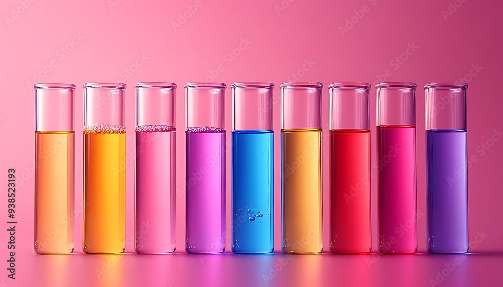 The tubes that are filled with chemicals are in different colors and are useful in medical laboratories and look so amazing with a shiny background design The tubes that are filled with chemicals are in different colors and are useful in medical laboratories and look so amazing with a shiny background design