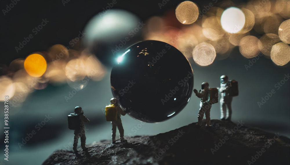 Obraz premium 宇宙飛行士のイラスト